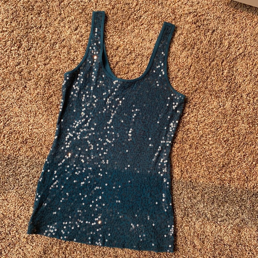 Express Sequin Top Size Medium